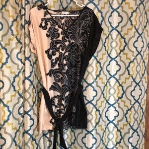 New York and Company tie shirt